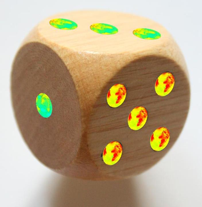 dice with GCM temperature plots